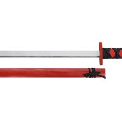 Katana en bois rouge