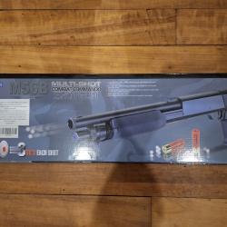 Fusil a pompe spring multi- shotgun M56B 3 billes 6 mm Double Eagle neuf