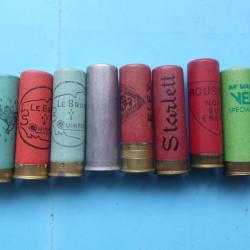 LOT N&deg; 1 - VRAC ANCIENNES CARTOUCHES CHASSE CAL 16