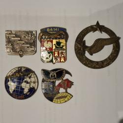 LOT INSIGNES ARMEE DE L' AIR ( ANCIENS SANS EPINGLE )