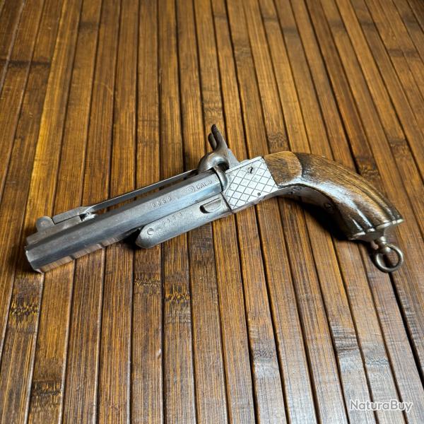 PISTOLET JUXTAPOS�S A BA�ONETTE R�TRACTABLE CALIBRE 9 MM BROCHE DEFENSE CHASSE  V�NERIE