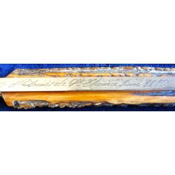 RARISSIME GRANDE DAGUE HALLALI CHASSE PLIANTE MANUFACTURE D'ARMES DE ST ETIENNE JUIN 1880 + COFFRET