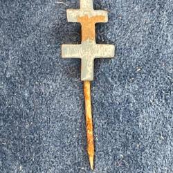 Insigne original broche lib&eacute;ration France croix de Lorraine