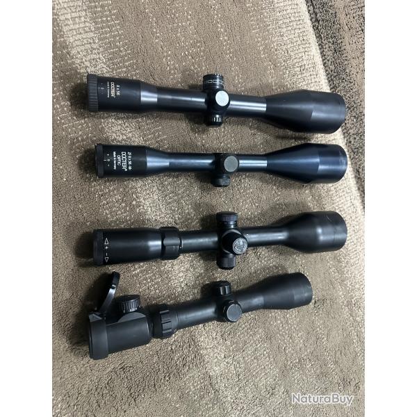 4 lunettes de chasse