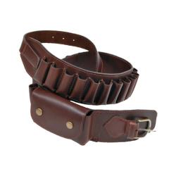 CARTOUCHE EN CUIR CAL 12 AVEC POCHE LAT&Eacute;RALE - RA SPORT