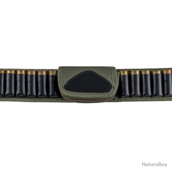 CARTOUCHE EN CUIR ET POLYESTER AVEC POCHE CENTRALE CAL 12 - RA SPORT