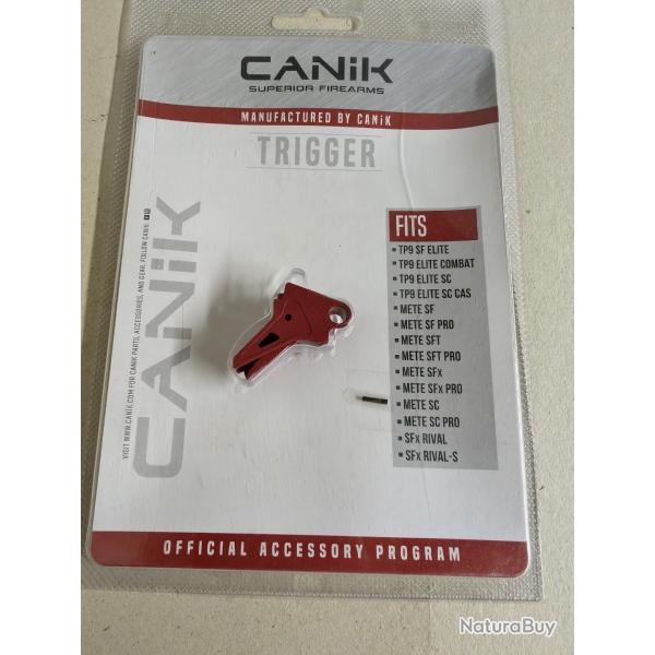 D�tente aluminium droite 90� pour CANIK couleur rouge
