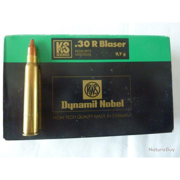MUNITIONS  RWS  KS CALIBRE  30R BLASER