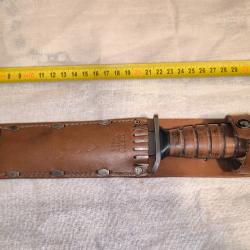 Reproduction poignard USM3 en fourreau cuir USM6