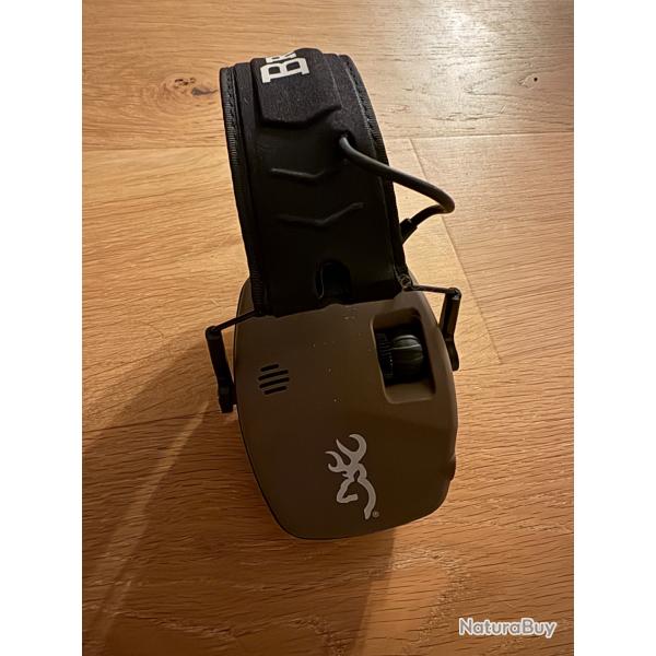 Casque Amplificateur Browning Bdm Bluetooth - Noir/Olive