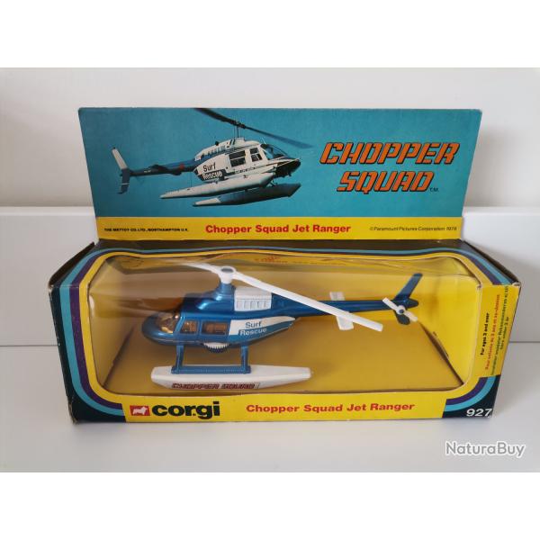 Corgi 927 L'Escadron Volant Chopper Squad Jet Ranger 1978 neuf