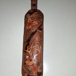 Bretelle de carabine tout cuir