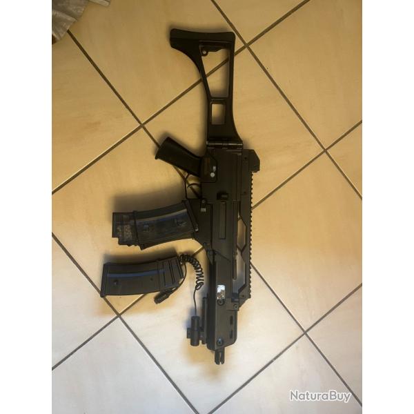 Fusil G36C EG6 AEG Evolution Airsoft - Noir