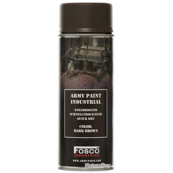 Bombe de Peinture militaire sechage rapide - 400ml Dark Brown