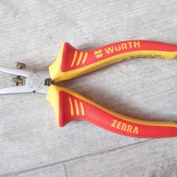 Pince &agrave; d&eacute;nuder isol&eacute;e WURTH