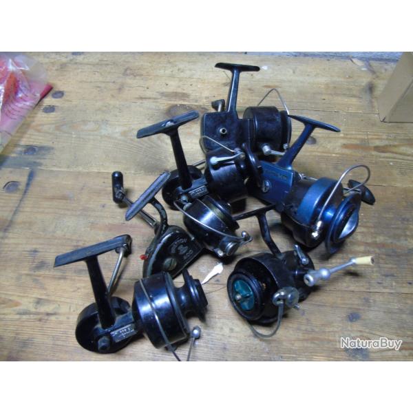 lot de moulinets breton et un mitchell vintage