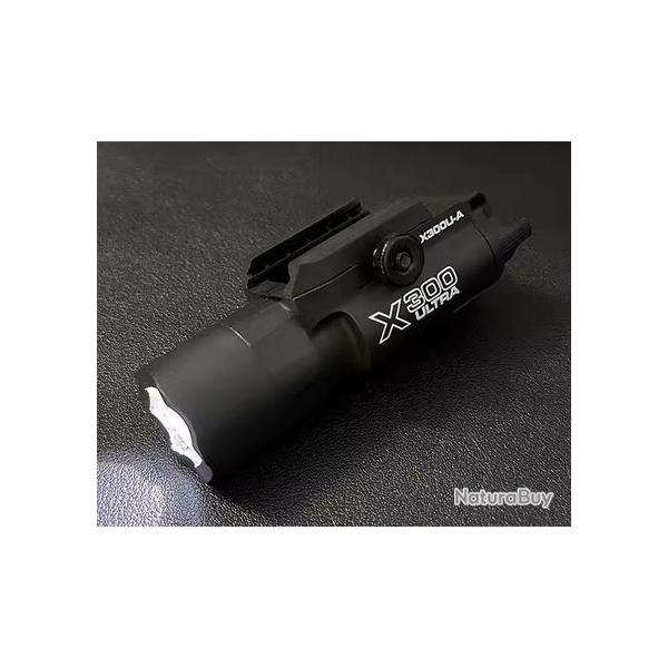 Lampe plus de d�tails Lumi�re tactique multifonctionnelle, reprod X300U-A : convient aux rails 20 mm