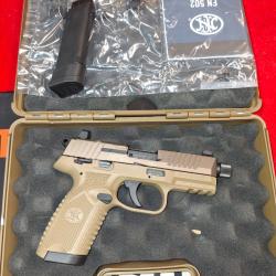 FN HERSTAL 502 TAN CAL. 22LR ETAT NEUF COMPLET GARANTIE 1 ANS + HOLSTER TAN