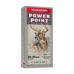 Munitions Winchester Calibre 30-30 170 grains Power Point