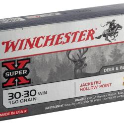Munitions Winchester Calibre 30-30 150 grains Hollow Point