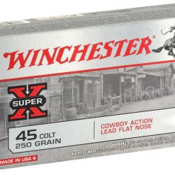 Munitions Winchester Calibre 45 Colt 250 grains