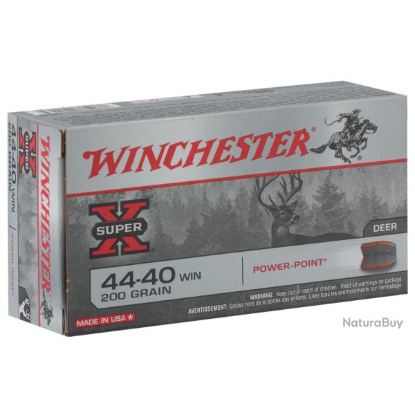 Munitions Winchester Calibre 44-40 200 grains JSP