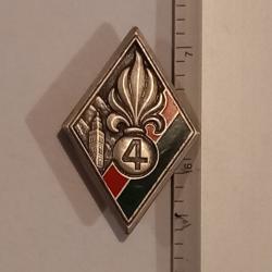 Insigne du 4&egrave;me r&eacute;giment &eacute;tranger d'infanterie (4&egrave;me REI) - Drago, Paris (bol&eacute;ro oblong)