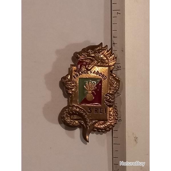 Insigne du 3�me r�giment �tranger d'infanterie (3�me REI) - France d'abord
