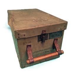 Caisse en carton sable pour obus de 3,7cm flak