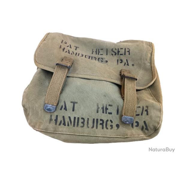 Musette 36 dat�e 1944 nominative Soldat Heiser, Hamburg / Pennsylvanie