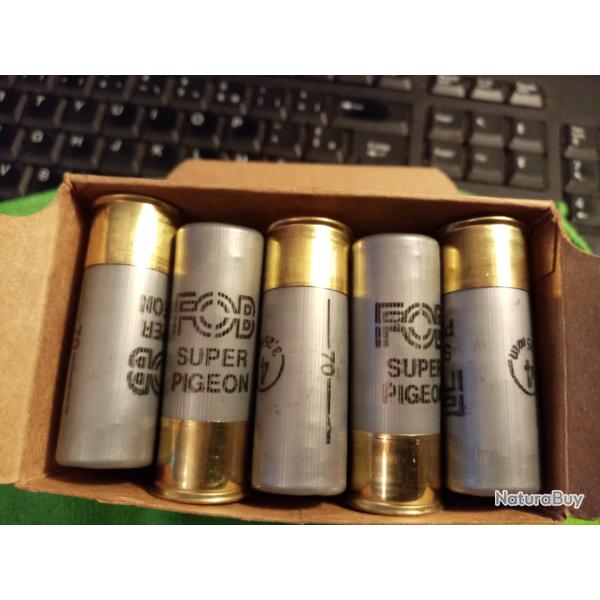 25 CARTOUCHE FOB SUPER PIGEON PLOMB 4