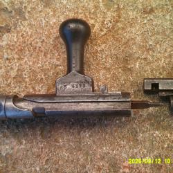 Culasse de fusil GRAS modifi&eacute;e chasse Mono-matricule  Cal 20 ou 24