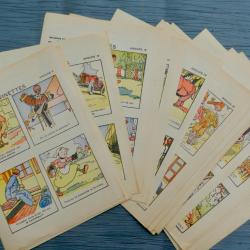 Planches intitul&eacute;es &laquo; DEVINETTES &raquo;, &eacute;dit&eacute;es par l'Imagerie Pellerin - &Eacute;pinal,