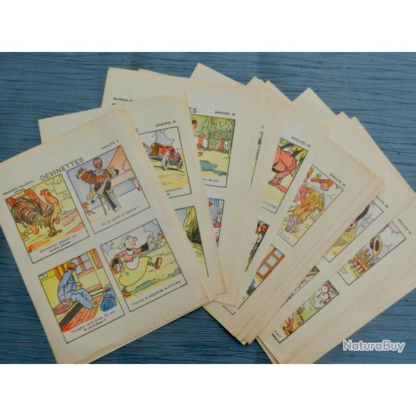 Planches intitul�es � DEVINETTES �, �dit�es par l'Imagerie Pellerin - �pinal,