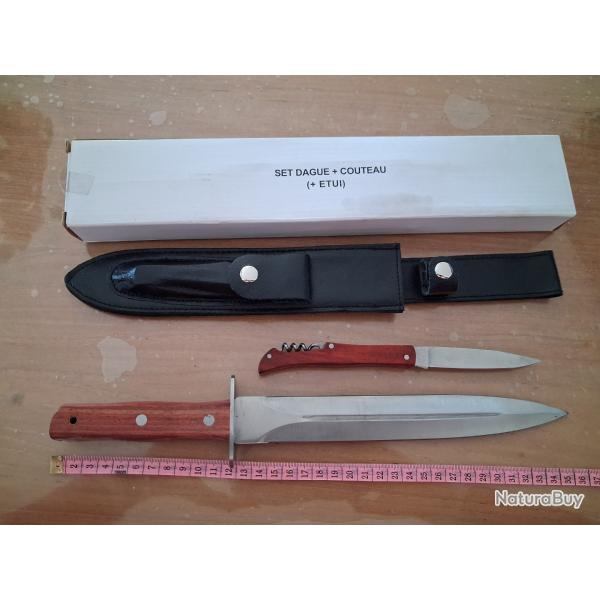 Set dague, couteau et �tui