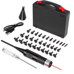 Collimateur de r&eacute;glage Rouge Professionnel USB en mallette calibre 0.17 jusqu'&agrave; calibre 12 GA