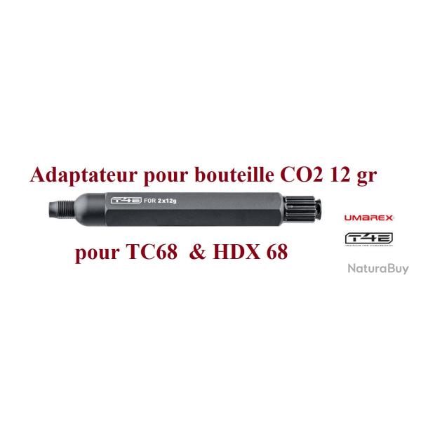 Adaptateur pour 2 bouteilles CO2 de 12 gr  pour TC68 & HDX68