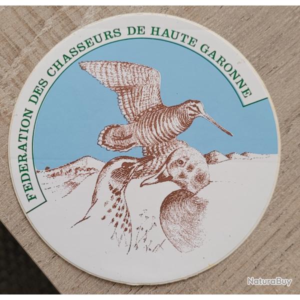 Autocollant chasse, f�d�ration des chasseurs, collector , gibier de montagne