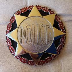 Plaque Police m&eacute;tal