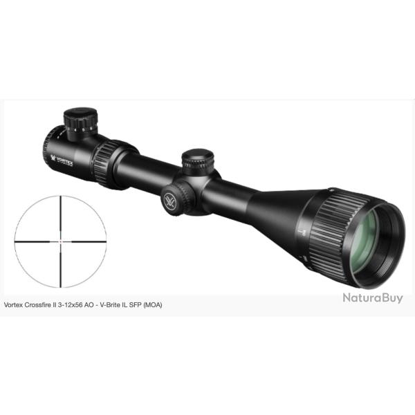 Lunette de tir VORTEX CROSSFIRE II 3-12x56 AO ret.V-Brite