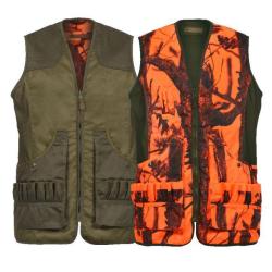 GILET DE CHASSE REVERSIBLE  PERCUSSION SAVANE TAILLE 5XL