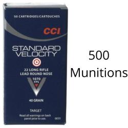 Vente Flash ! 500 Munitions CCI Standard Cal.22LR