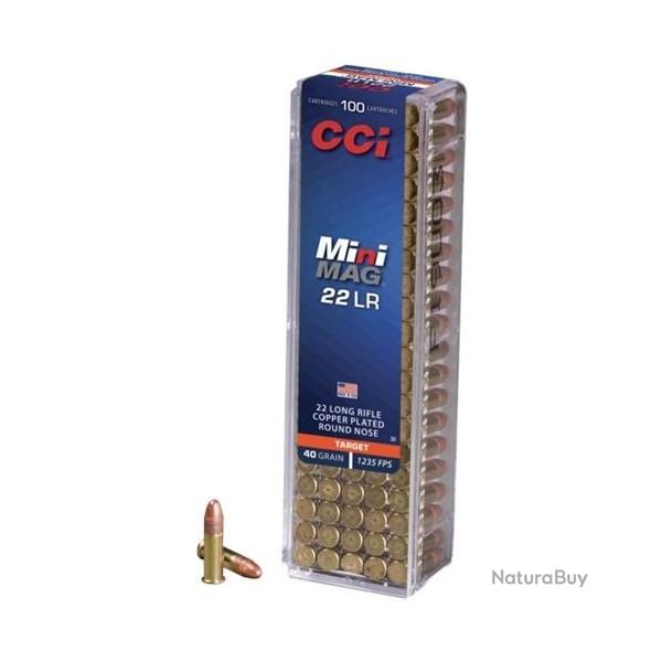 100 Munitions CCI MINI Cal.22 Lr MAG 40gr cuivr�e