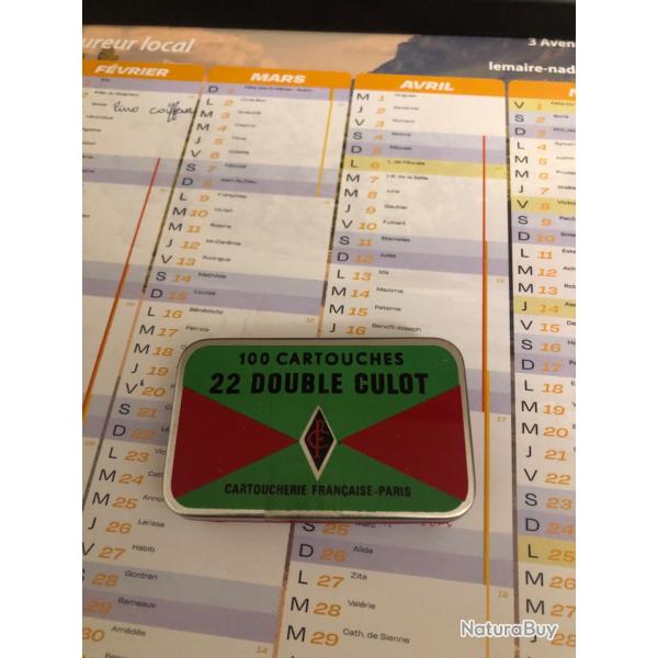 Bo�te 100cartouches 22 double culot