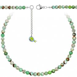 Collier en chrysoprase - Perles rondes 6 mm - 60 cm