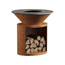 Brasero Ellipse 100 Corten - Acier au carbone