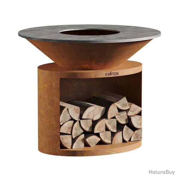 Brasero Ellipse 120 Corten - Acier au carbone