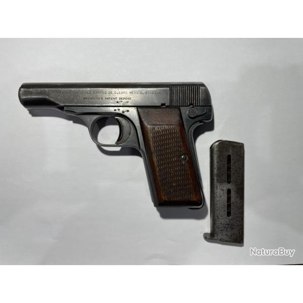 PISTOLET BROWNING MOD 1910 CAL 7,65 32 ACP