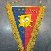 Fanion Original EGM 1/17 Verdun - Gendarmerie Mobile, 26x18cm, Très Ancien, Usé