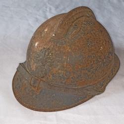 Casque Adrian 15 Poilu 14/18 jus grenier